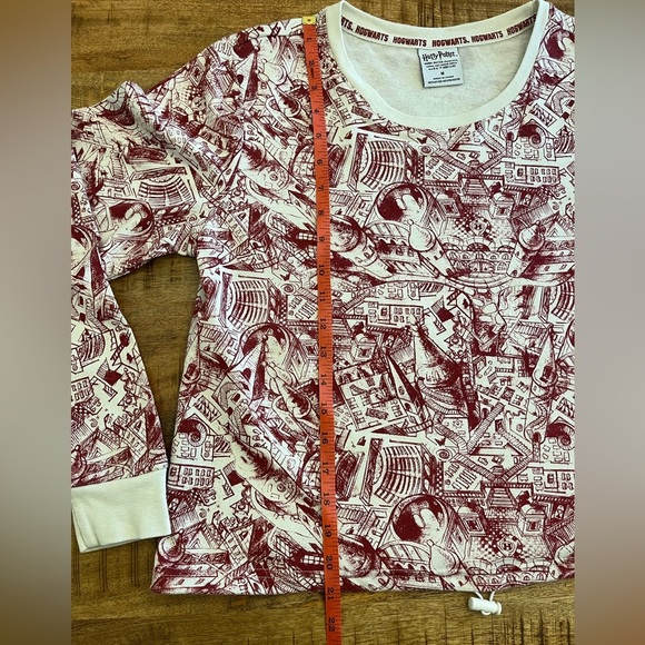 Harry Potter Hogwarts Maurader’s Map Cropped Toggle Sweatshirt Size M - Picture 9 of 9